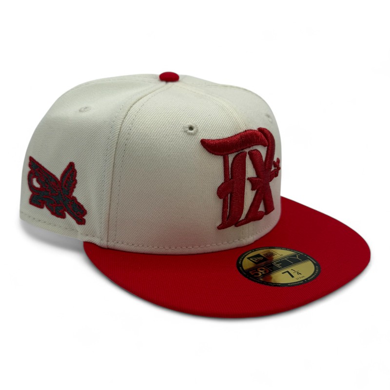 Texas Rangers Chrome and Front Door Red City Connect Gray UV New Era 59FIFTY Fitted Hat