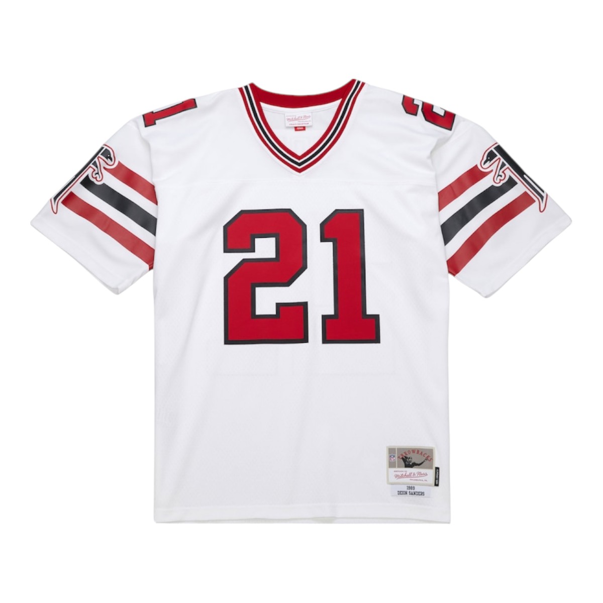 Atlanta Falcons Deion Sanders 1989 Mitchell & Ness White Legacy Jersey