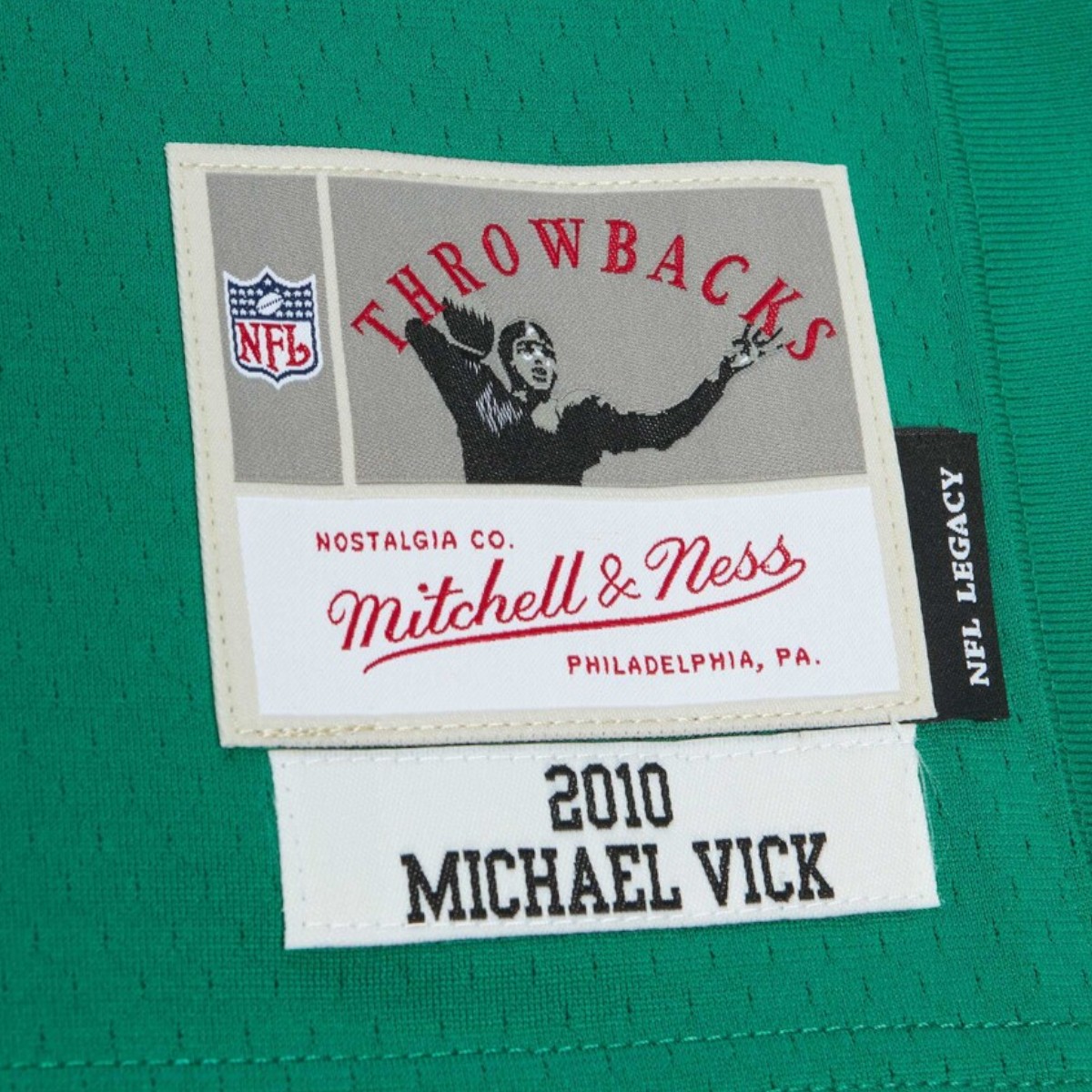 Philadelphia Eagles Michael Vick Kelly Green 2010 Mitchell & Ness Legacy Jersey