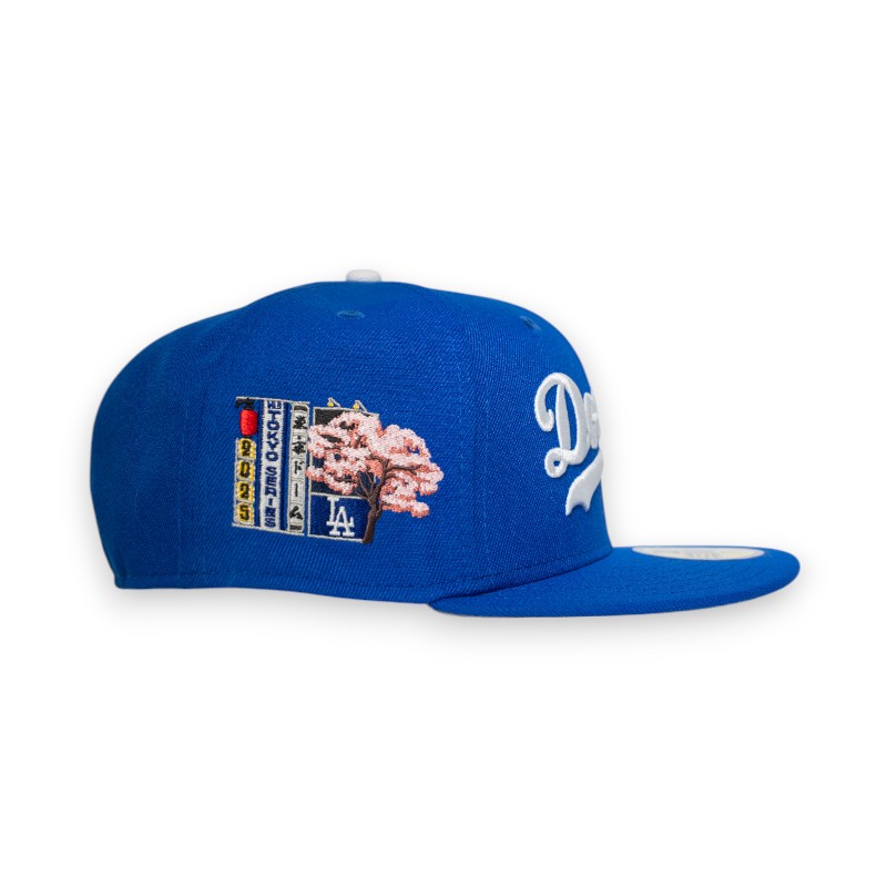 Los Angeles Dodgers Majestic Blue Shohei Ohtani Sho Time Leon the Lab Tokyo Series Patch Grey UV New Era 59FIFTY Fitted Hat
