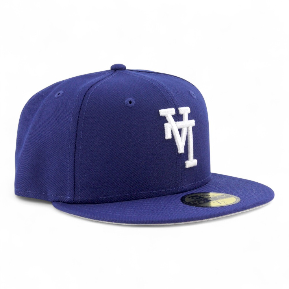 Los Angeles Dodgers Royal Blue Upside Down LA Grey UV New Era 59FIFTY Fitted Hat