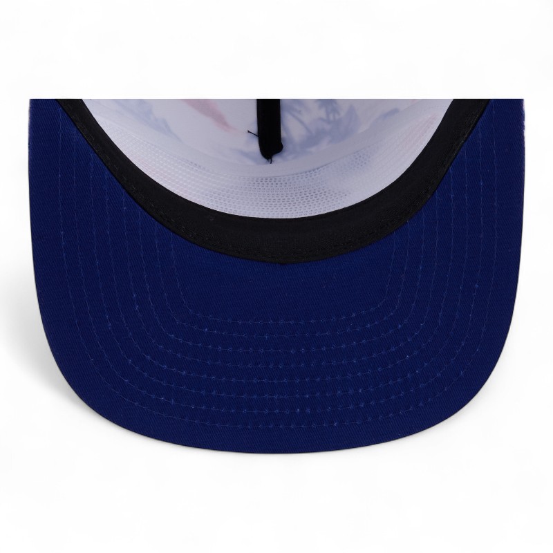 Texas Rangers White Printed Island New Era Golfer Snapback Hat