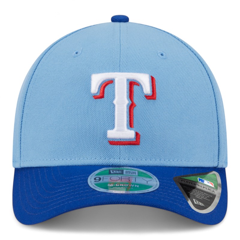 Texas Rangers Light Blue Alternate New Era 9FORTY M-Crown Adjustable Hat