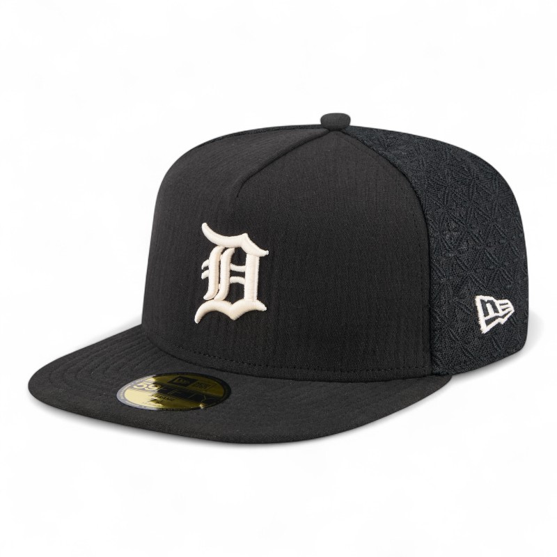 Detroit Tigers Black Mesh New Era 59FIFTY A-Frame Fitted Hat