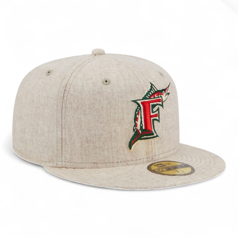 Florida Marlins Cream Lifestyle Energy 59FIFTY Fitted Hat