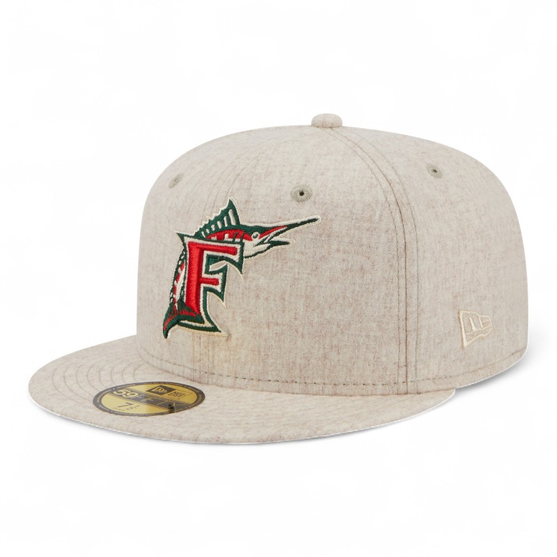 Florida Marlins Cream Lifestyle Energy 59FIFTY Fitted Hat