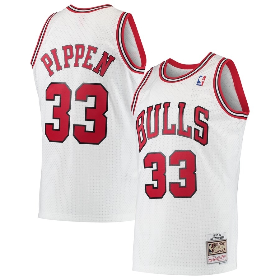 Scottie Pippen Chicago Bulls Mitchell & Ness  1997-98 Hardwood Classics Swingman Jersey White