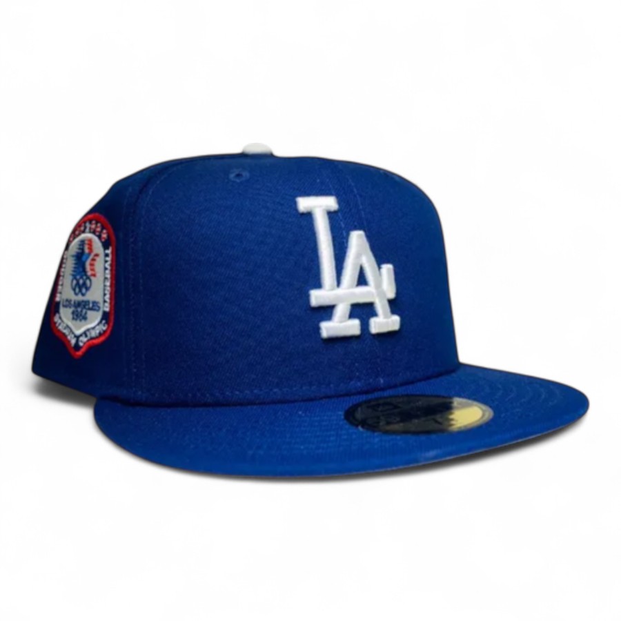 Los Angeles Dodgers Dark Royal Leon the Lab Stadium Olympic Series Patch Grey UV New Era 59FIFTY Fitted Hat