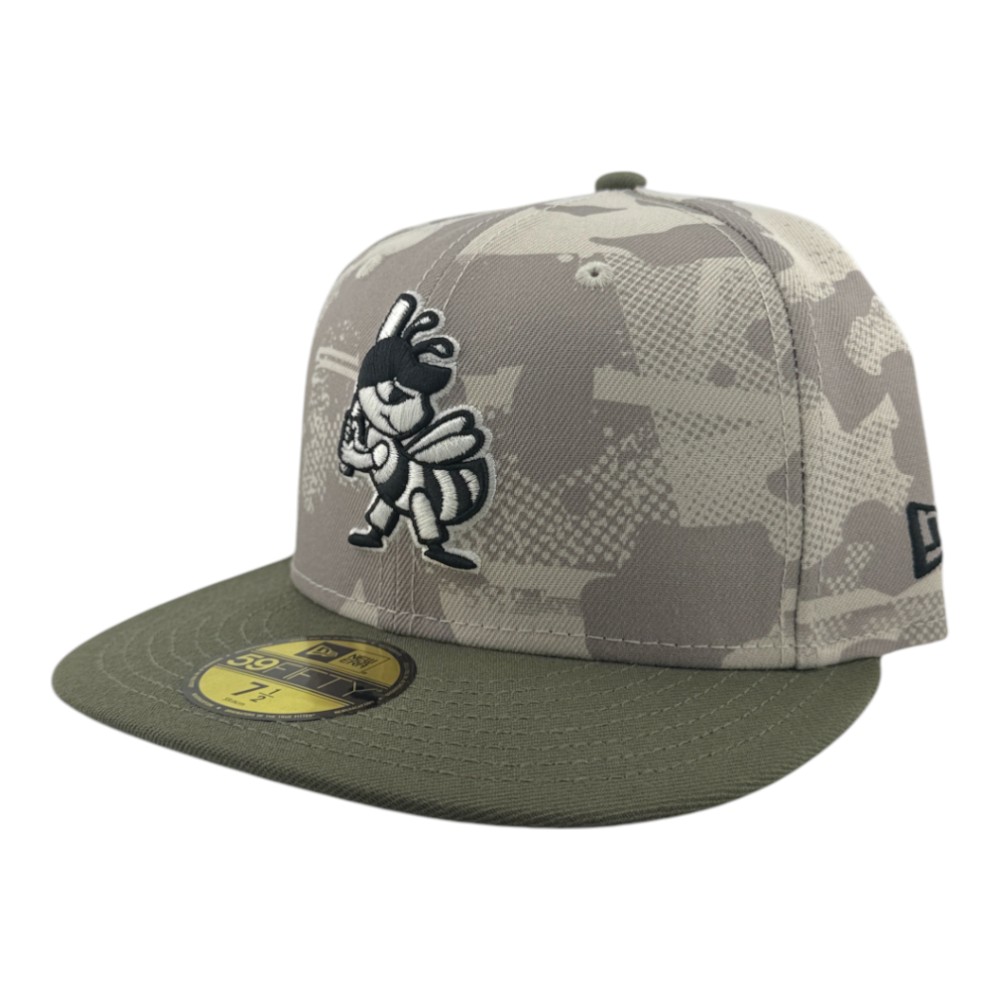 Salt Lake Bees 2025 Armed Forces Camo MiLB New Era 59FIFTY Fitted Hat