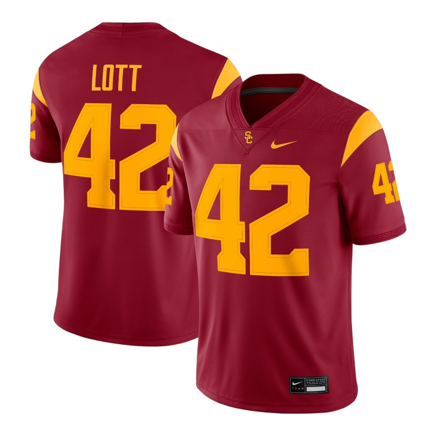 USC Trojans Ronnie Lott Cardinal Red Nike NCAA Game Jersey