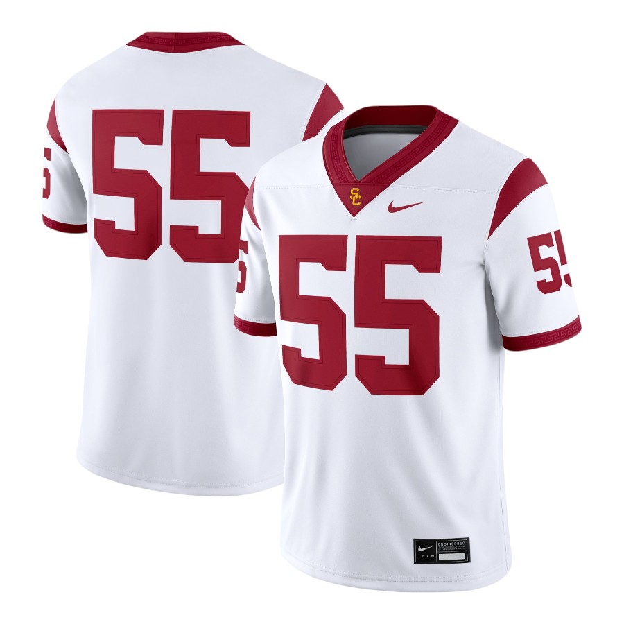 USC Trojans White #55 Nike NCAA Game Jersey