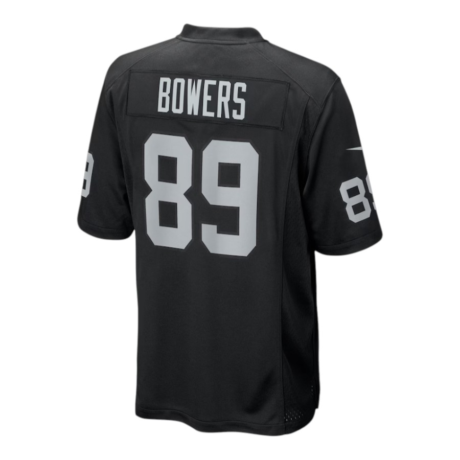 Las Vegas Raiders Brock Bowers Nike Black Game Player Jersey