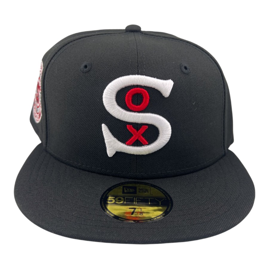 Chicago White Sox Black 1917 World Series Patch Green UV 59FIFTY Fitted Hat