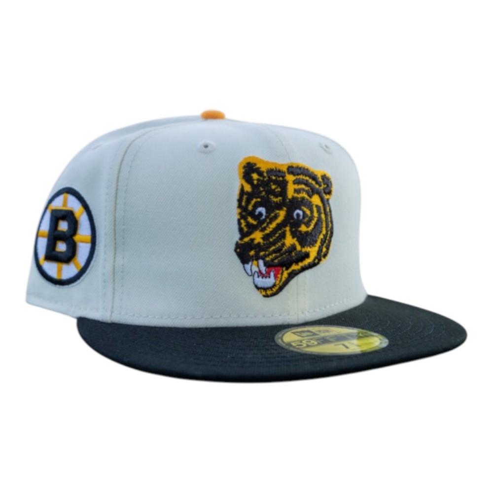 Boston Bruins Chrome Black 2T Leon the Lab Green UV New Era 59FIFTY Fitted Hat