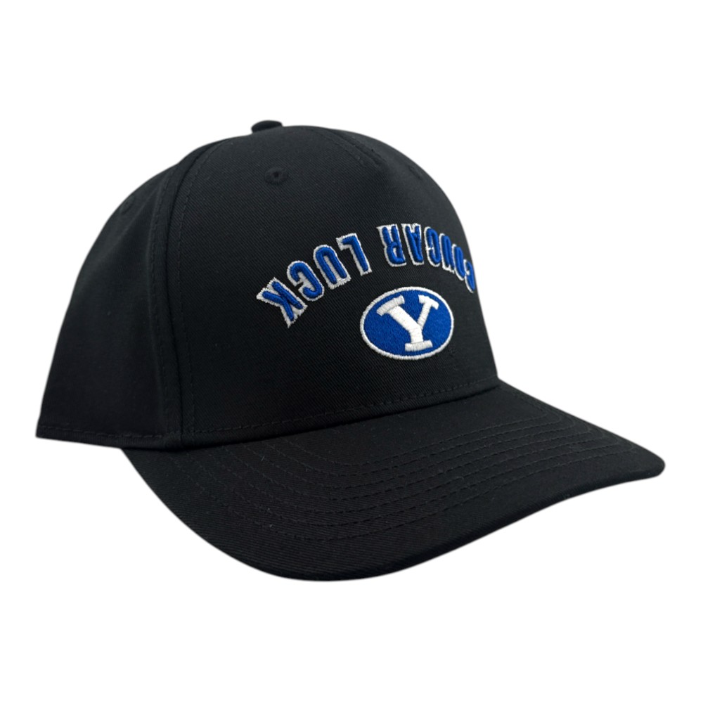 BYU Cougars Black and Royal "Cougar Luck" Black Clover Adjustable Snapback Hat
