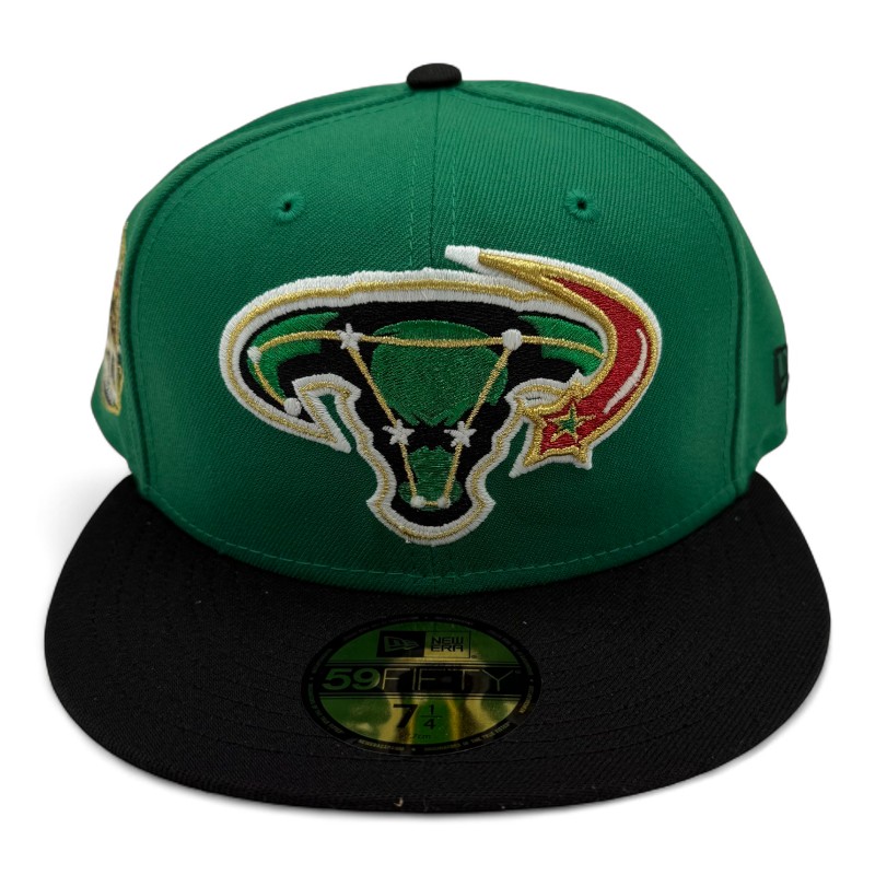 Dallas Stars Kelly Green and Black Alternate 20th Anni Patch Pink UV New Era 59FIFTY Fitted Hat