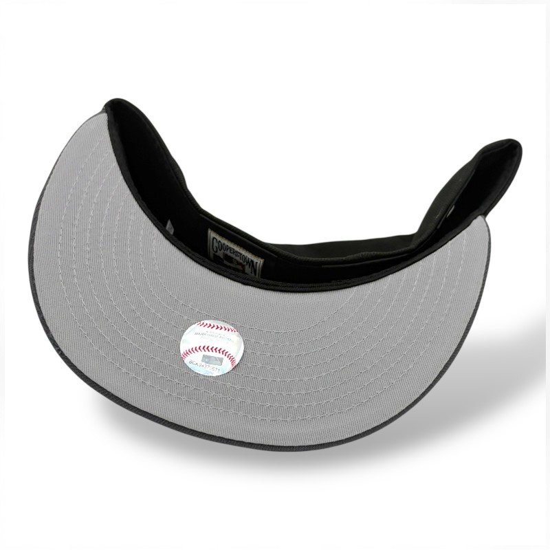 Cleveland Indians Black and Graphite Jacobs Field Patch Grey UV New Era 59FIFTY Fitted Hat