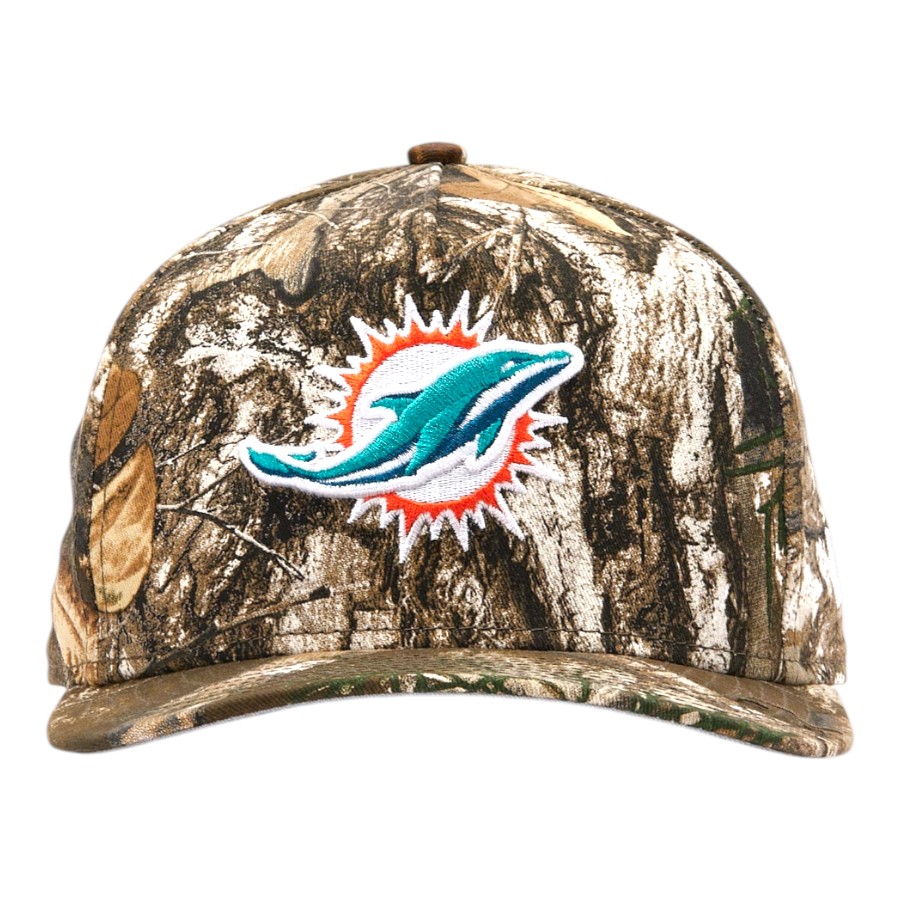 Miami Dolphins Realtree Camo Grey UV New Era 9FIFTY A-Frame Snapback Hat