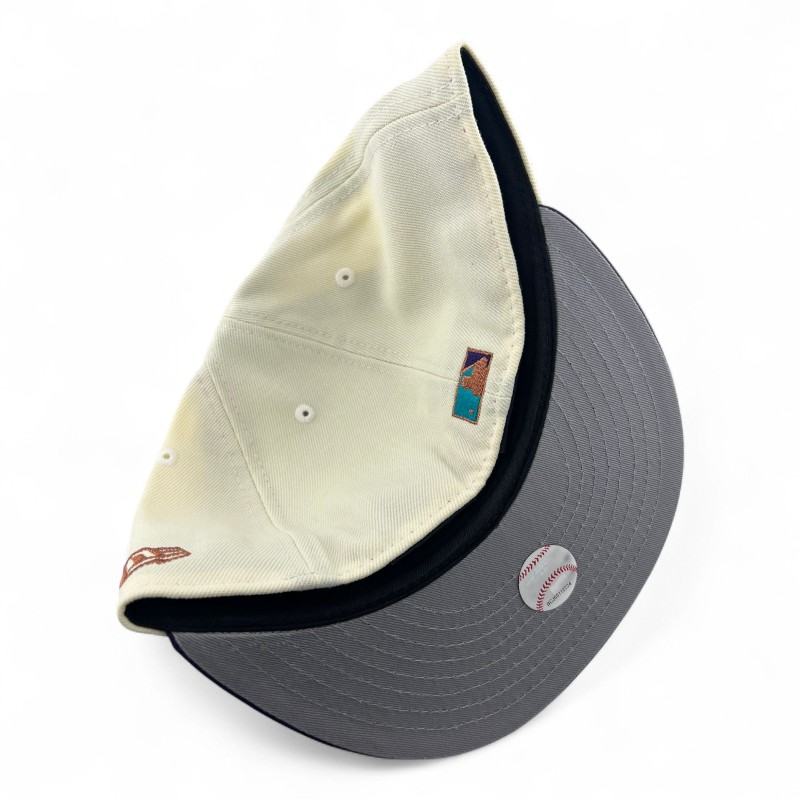 Arizona Diamondbacks Chrome and Purple "Chrome Collection" 20th Anniversary Patch Gray UV New Era 59FIFTY Fitted Hat