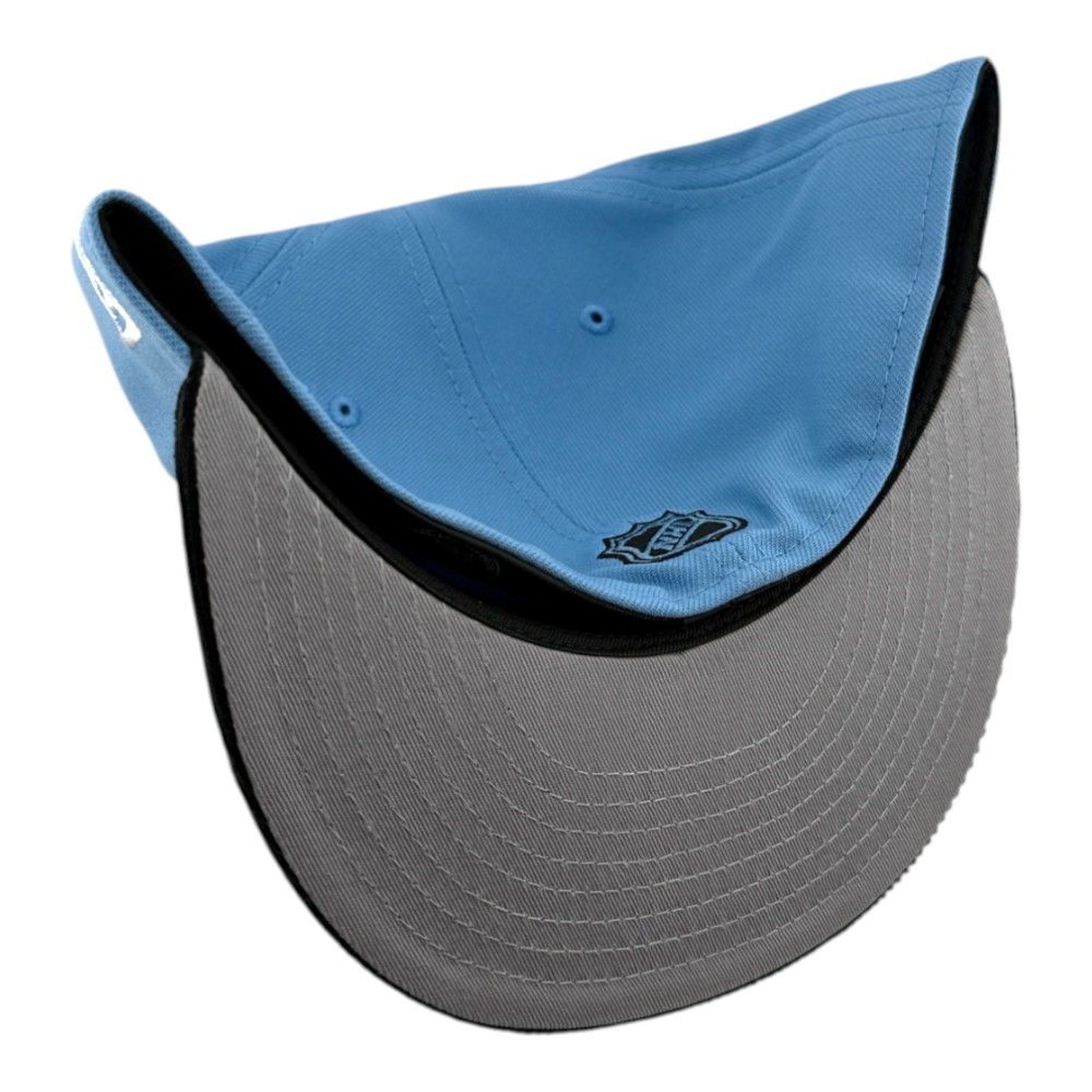 Utah Hockey Club Mountain Blue and Black Cord Bill Inaugural Patch Gray UV New Era 59FIFTY Fitted Hat