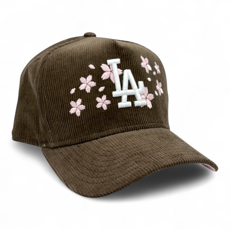Los Angeles Dodgers Brown Corduroy Cherry Blossom New Era 9FIFTY A
