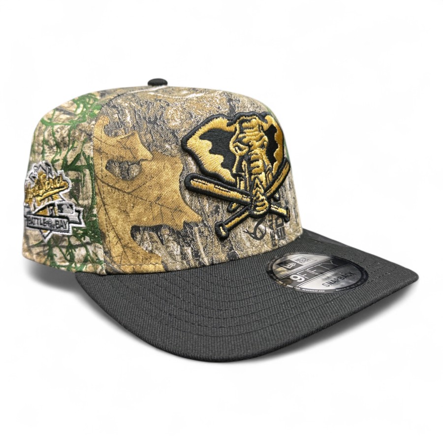 Oakland Athletics Realtree and Black Battle of the Bay Patch New Era 9FIFTY A-Frame Snapback Hat