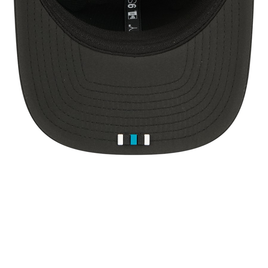 Jacksonville Jaguars Black 2025 NFL Sideline New Era 9SEVENTY Trucker Adjustable Snapback Hat