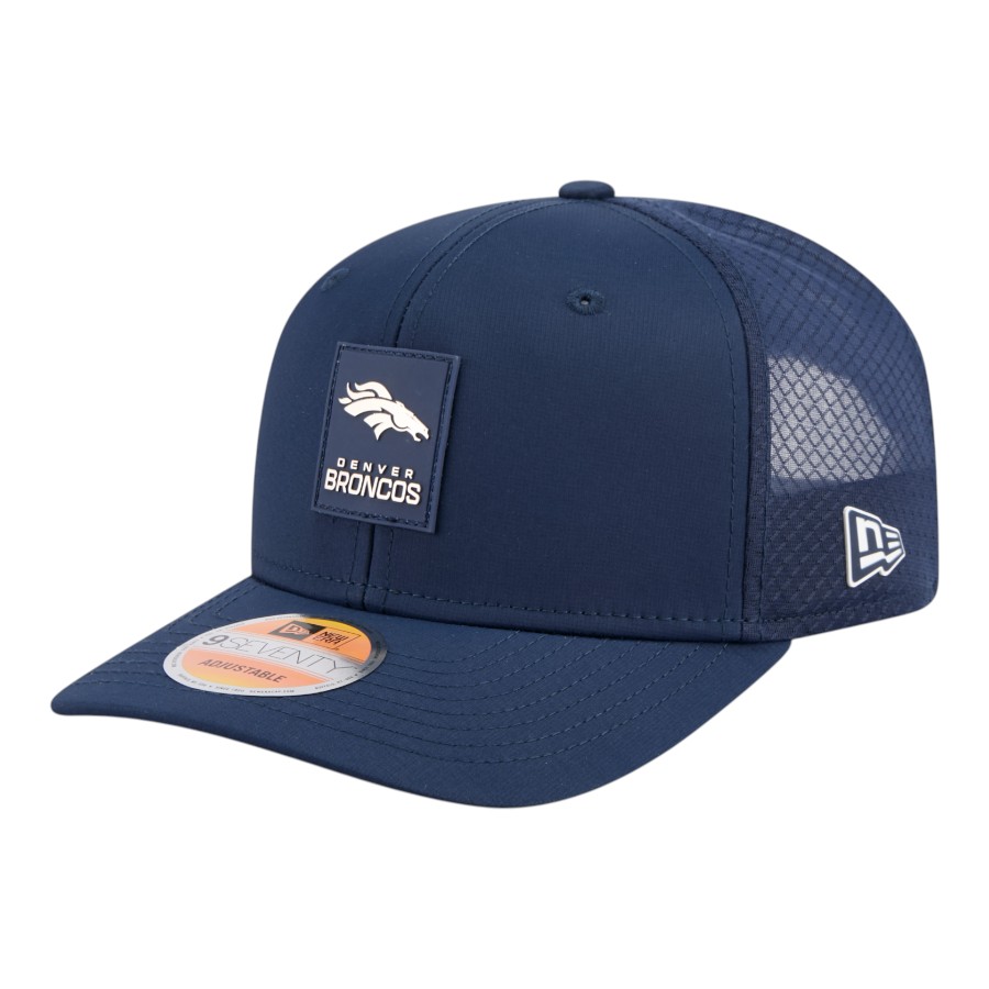 Denver Broncos Navy 2025 NFL Sideline New Era 9SEVENTY Trucker