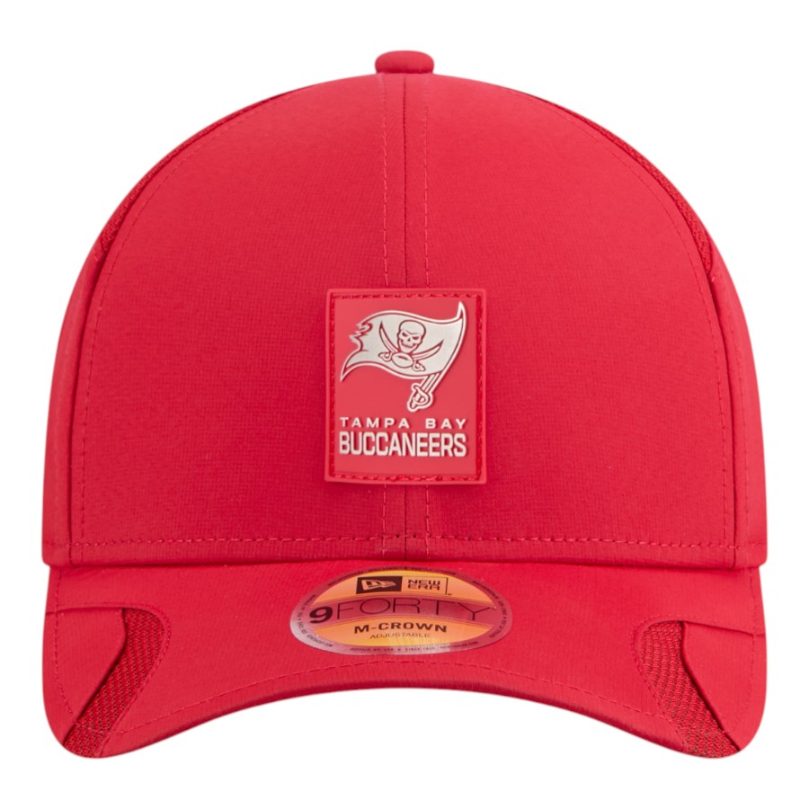 Tampa Bay Buccaneers Red 2025 NFL Sideline New Era 9FORTY M-Crown Adjustable Hat