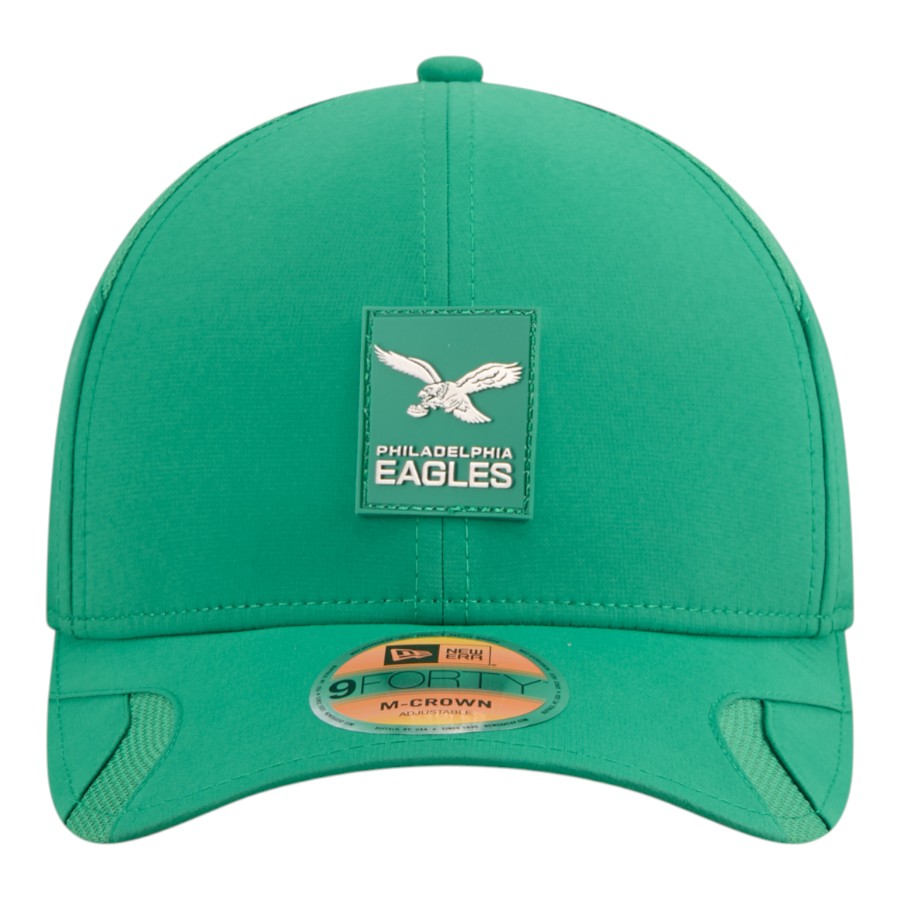 Philadelphia Eagles Kelly Green 2025 NFL Sideline New Era 9FORTY M-Crown Adjustable Hat