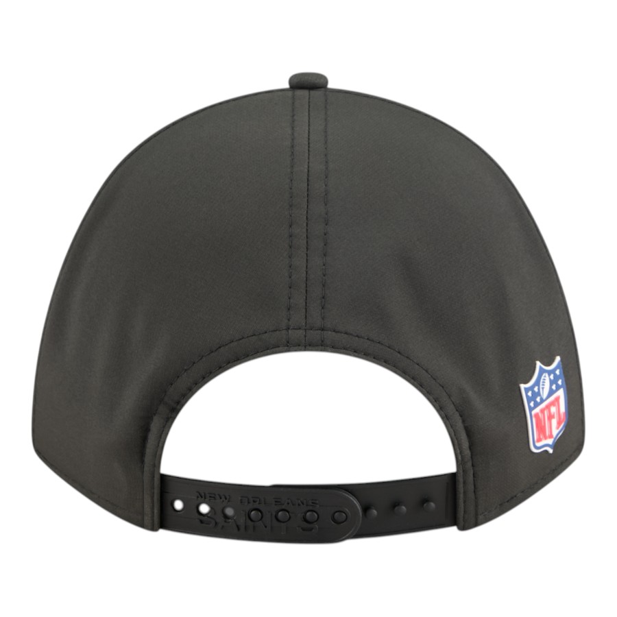 New Orleans Saints Black 2025 NFL Sideline New Era 9FORTY M-Crown Adjustable Hat