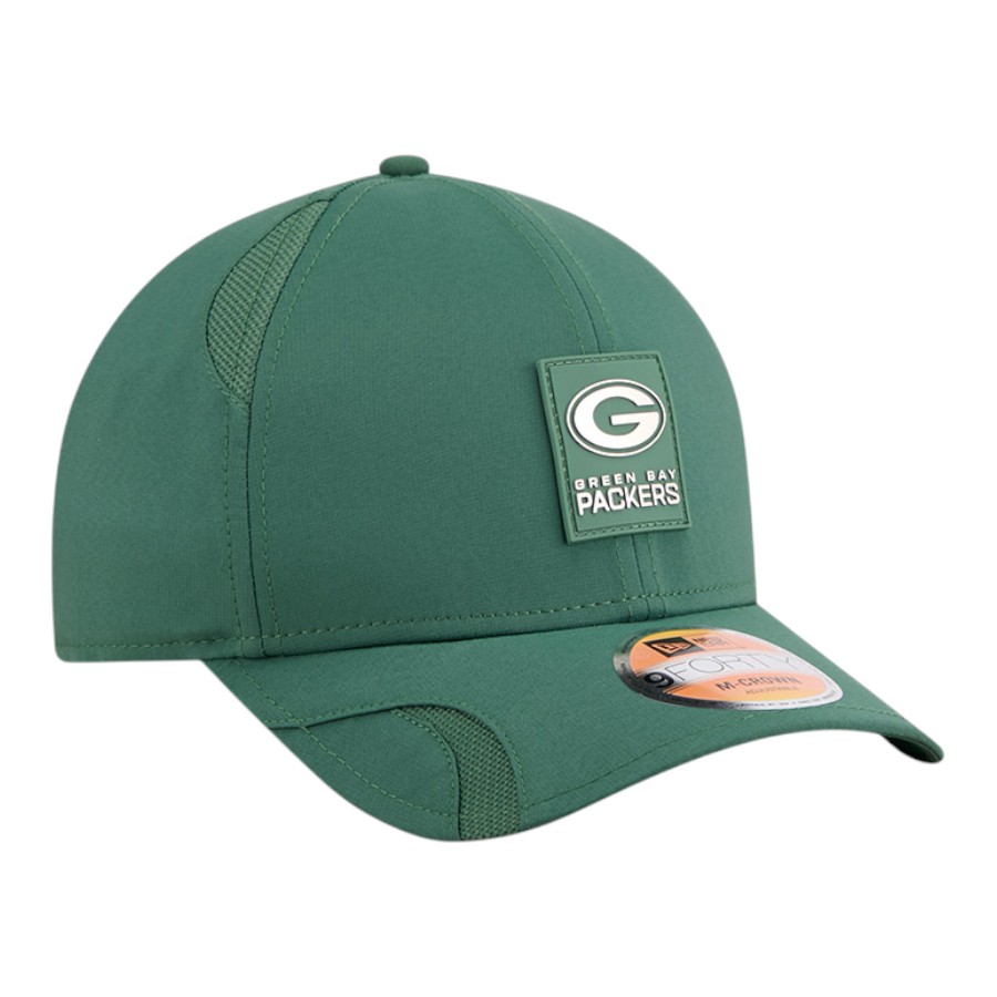 Youth Green Bay Packers Green 2025 NFL Sideline New Era 9FORTY M-Crown Adjustable Hat