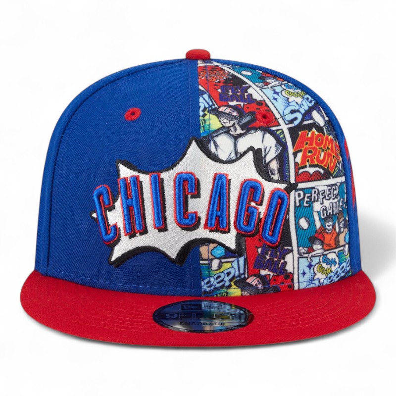 Youth Chicago Cubs Royal Blue and Red Diamond Hero New Era 9FIFTY Snapback Hat