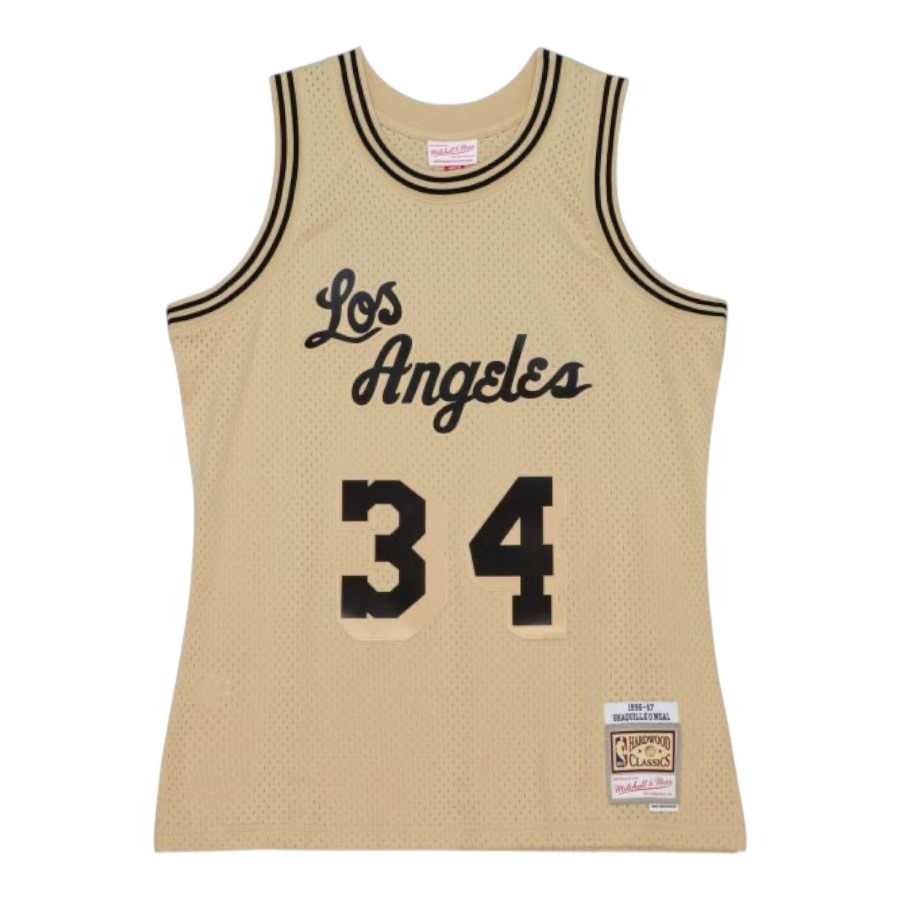 Los Angeles Lakers Shaquille O'Neal Khaki and Black Mitchell