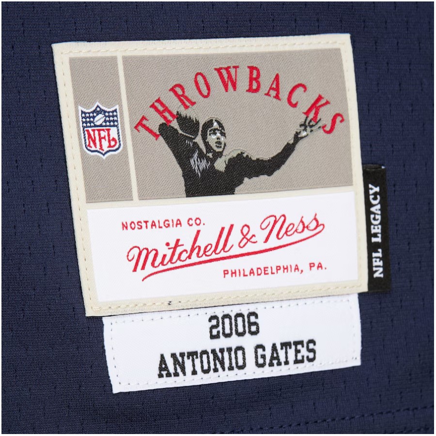 San Diego Chargers Antonio Gates Navy 2006 Mitchell & Ness Legacy NFL Jersey