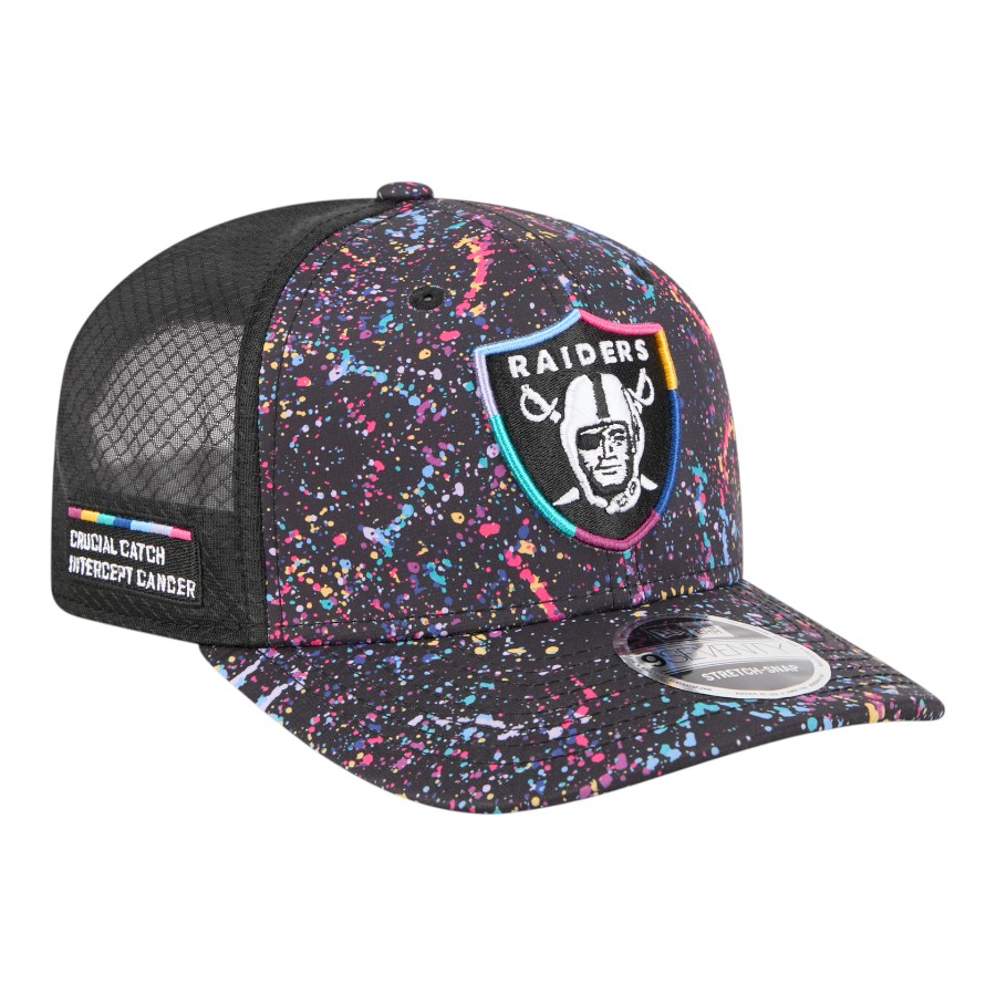 Las Vegas Raiders 2025 NFL Crucial Catch Trucker Mesh New Era