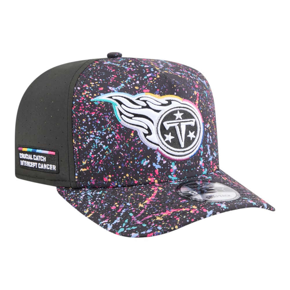 Tennessee Titans 2025 NFL Crucial Catch New Era 9FIFTY A-Frame Snapback Hat
