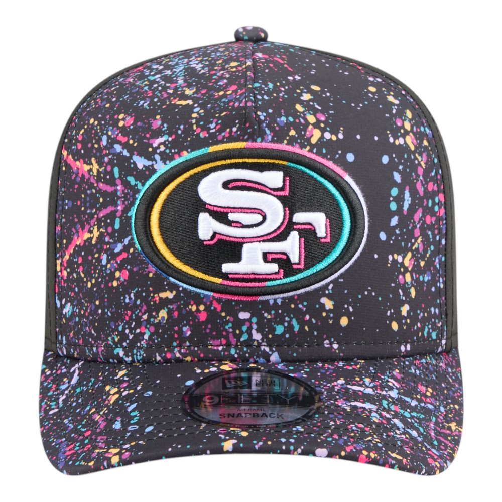 San Francisco 49ers 2025 NFL Crucial Catch New Era 9FIFTY A-Frame Snapback Hat