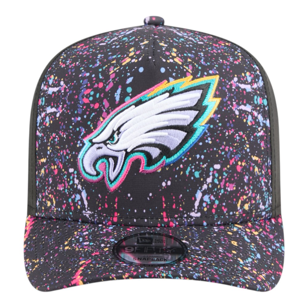 Philadelphia Eagles 2025 NFL Crucial Catch New Era 9FIFTY A-Frame Snapback Hat