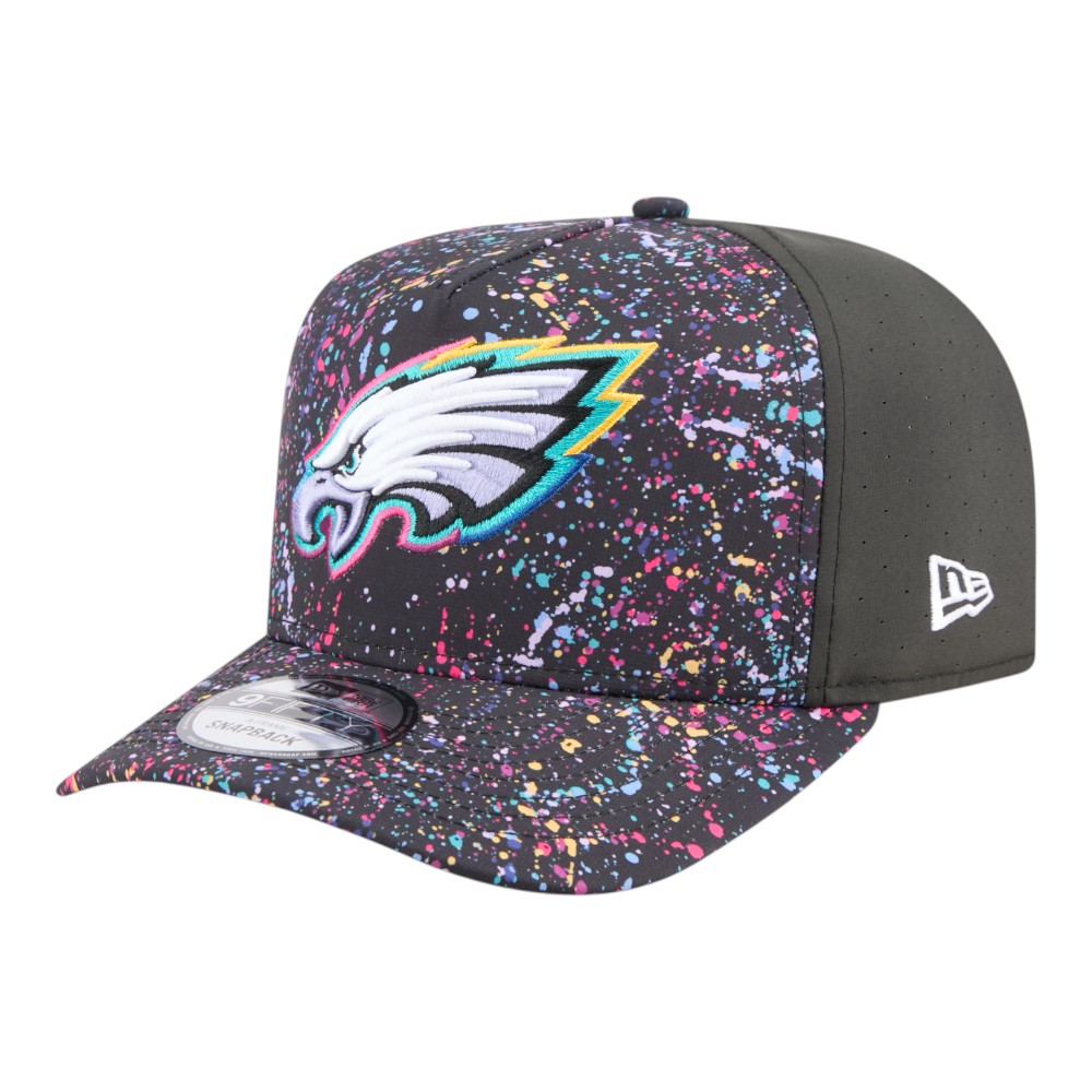 Philadelphia Eagles 2025 NFL Crucial Catch New Era 9FIFTY A-Frame Snapback Hat