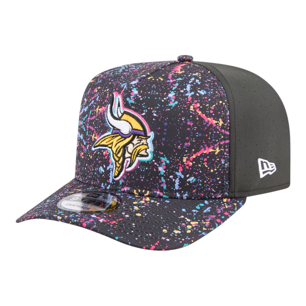 Minnesota Vikings 2025 NFL Crucial Catch New Era 9FIFTY A-Frame Snapback Hat