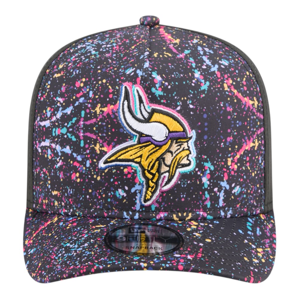 Minnesota Vikings 2025 NFL Crucial Catch New Era 9FIFTY A-Frame Snapback Hat