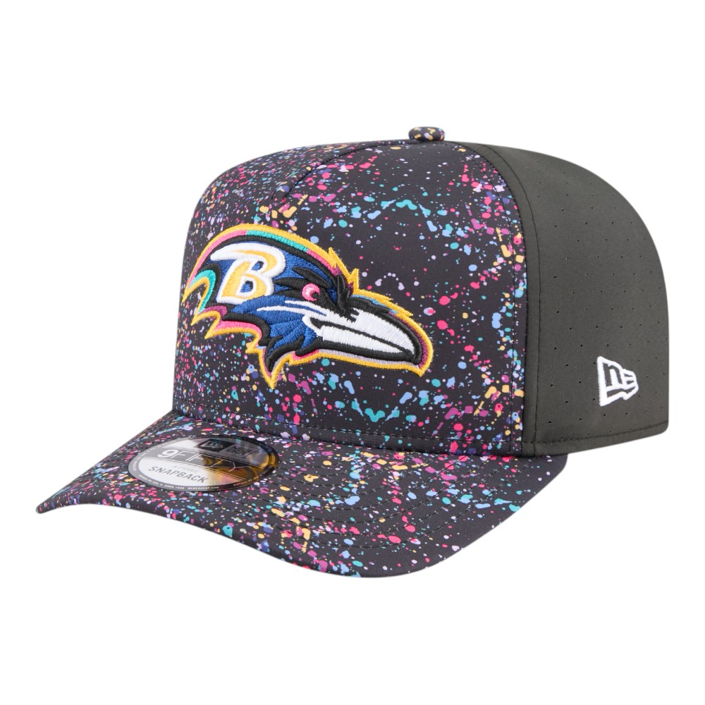 Baltimore Ravens 2025 NFL Crucial Catch New Era 9FIFTY A-Frame Snapback Hat