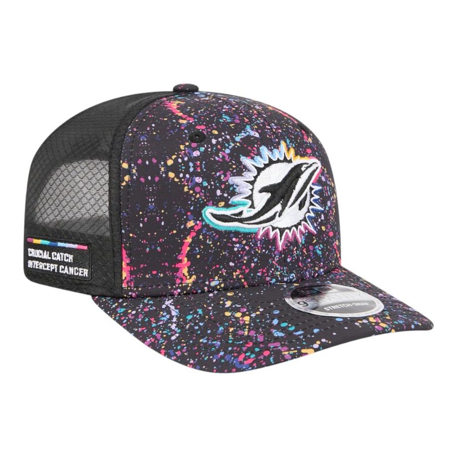 Miami Dolphins 2025 NFL Crucial Catch Trucker Mesh New Era