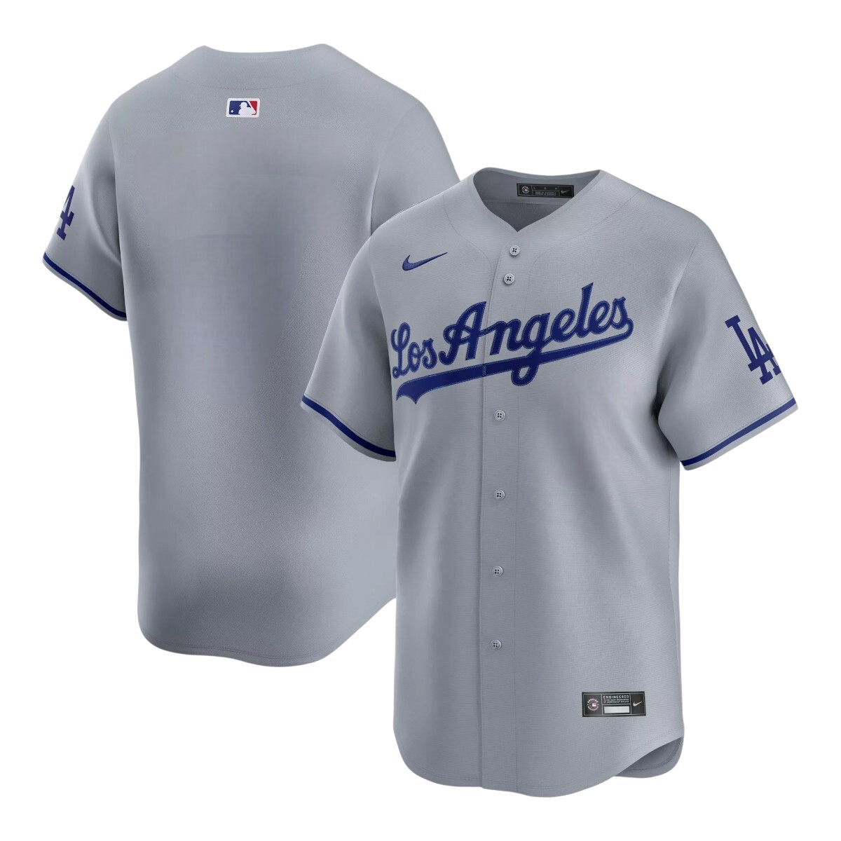 Nike MLB Dodgers ユニフォーム グレー Youth Los Angeles Dodgers Grey Road Blank Nike Limited Jersey