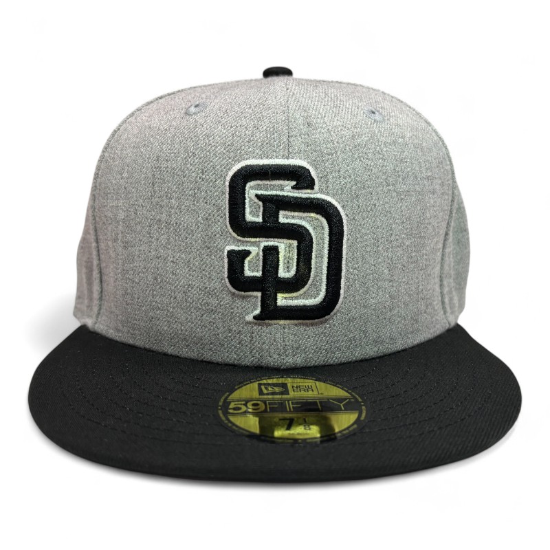 San Diego Padres and Black with Gray UV New Era 59Fifty Fitted Hat