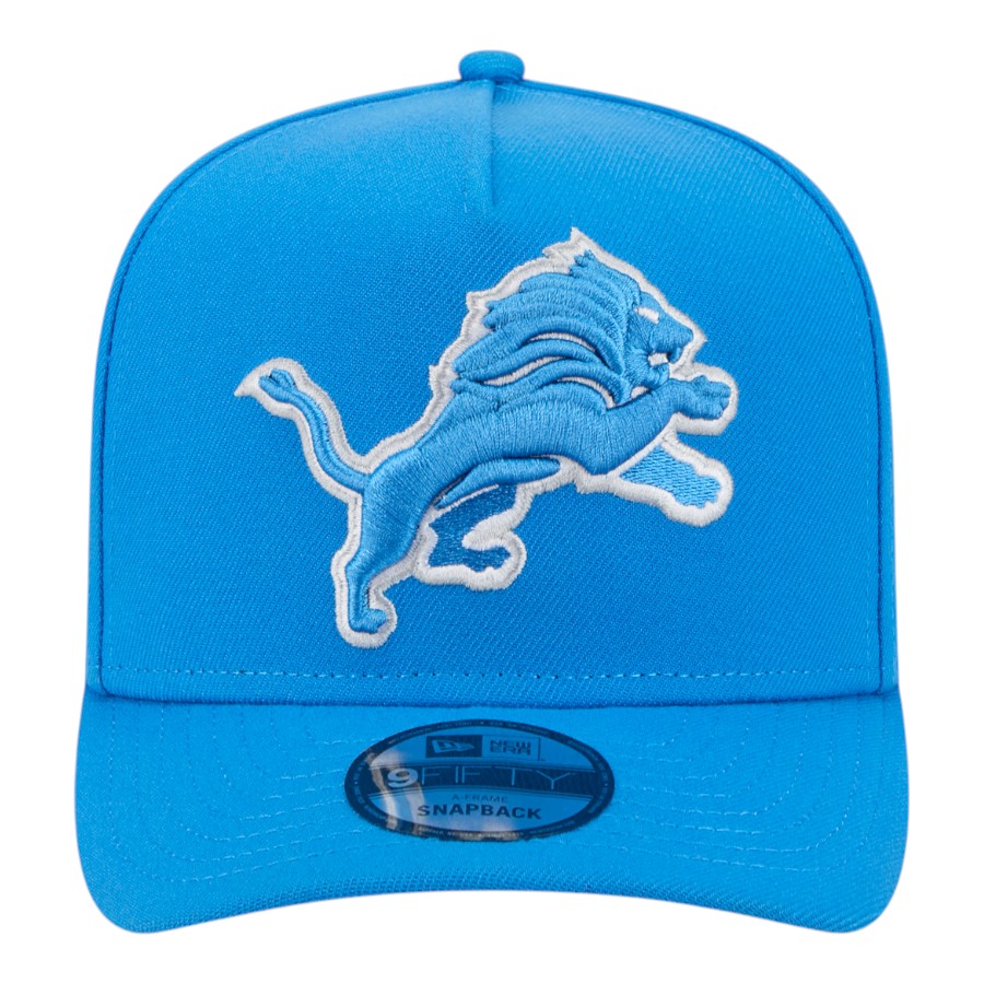 Detroit Lions Blue 75 Seasons Patch New Era 9FIFTY A-Frame Snapback Hat