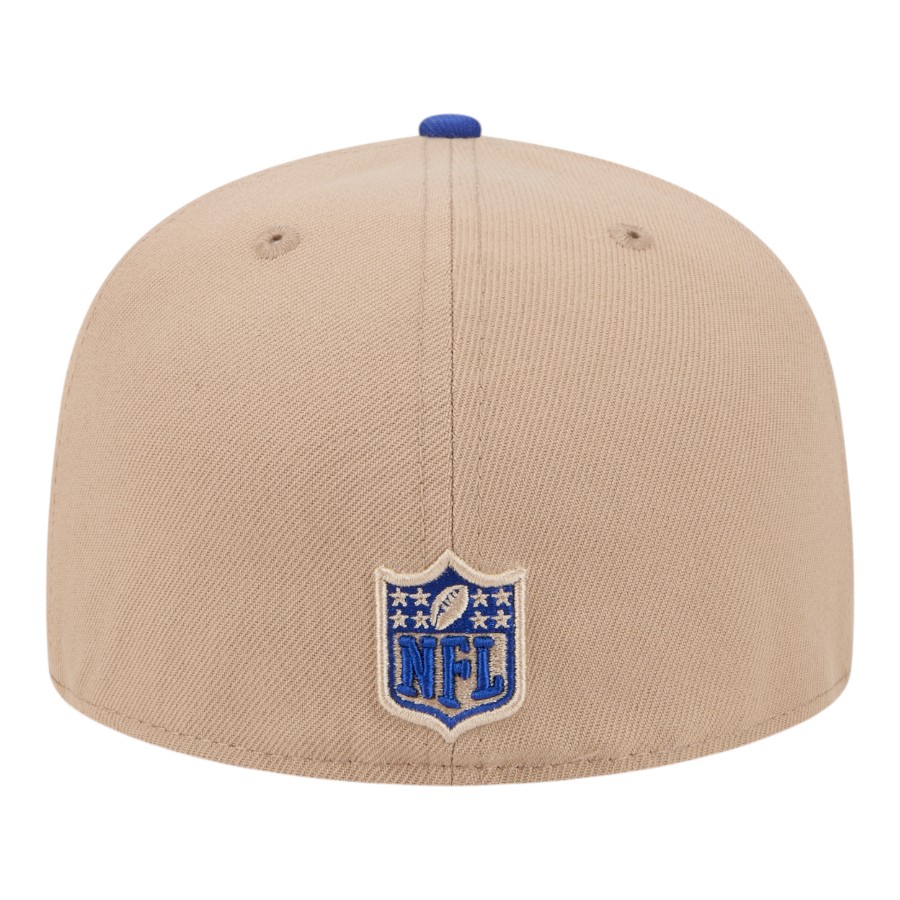 Buffalo Bills Camel Brown and Royal Blue Basic New Era 59FIFTY Fitted Hat