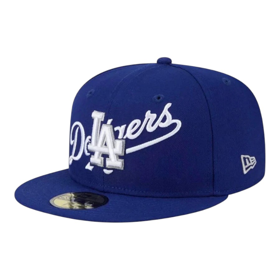 Los Angeles Dodgers Royal Blue Overlap New Era 59FIFTY Fitted Hat