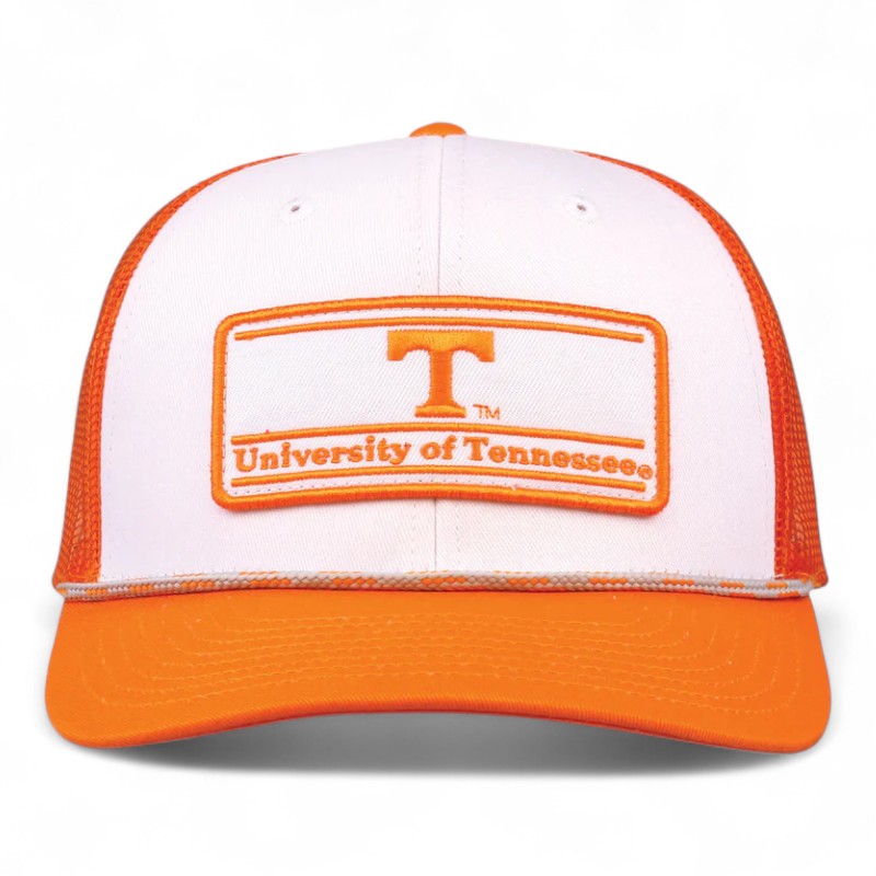 Tennessee Volunteers Orange and White Rope Trucker Game Headwear Snapback Hat